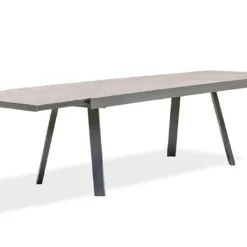 Table De Jardin Extensible Aluminium Et Céramique Stockholm 200/300 Cm -Jardelix Soldes Magasin table jardin extensible aluminium ceramique stockholm 200 300 cm