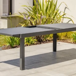 Table De Jardin Extensible En Aluminium Copenhague 200/300 Cm 7 Table De Jardin Extensible En Aluminium Copenhague 200/300 Cm -Jardelix Soldes Magasin table jardin extensible aluminium copenhague 100 200 300 cm