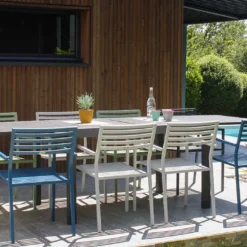 Table De Jardin Extensible En Aluminium Gaston – 135/270 Cm 11 Table De Jardin Extensible En Aluminium Gaston – 135/270 Cm -Jardelix Soldes Magasin table jardin extensible aluminium gaston