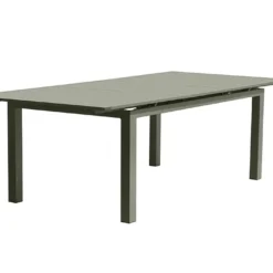 Table De Jardin Extensible En Aluminium Miami 100 X 240/300 Cm -Jardelix Soldes Magasin table jardin extensible aluminium miami kaki
