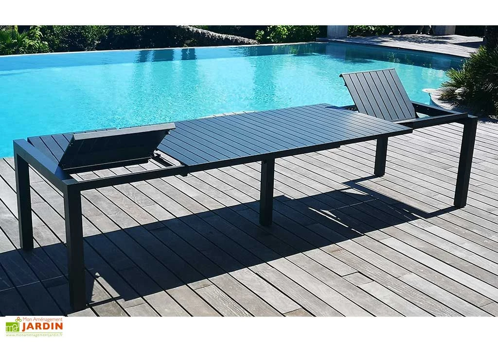 Table De Jardin Extensible En Aluminium Prisma 200/320 Cm 4 Table De Jardin Extensible En Aluminium Prisma 200/320 Cm – Image 2