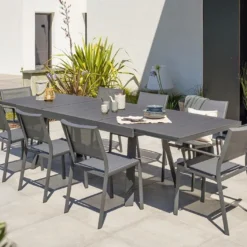 Table De Jardin Extensible En Aluminium Stockholm 200/300 Cm