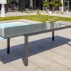 Table De Jardin Extensible Aluminium Et Verre Tolede 200/300 Cm -Jardelix Soldes Magasin table jardin extensible aluminium verre tolede 200 300 cm 2