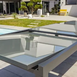 Table De Jardin Extensible Aluminium Et Verre Tolede 200/300 Cm -Jardelix Soldes Magasin table jardin extensible aluminium verre tolede 200 300 cm 3