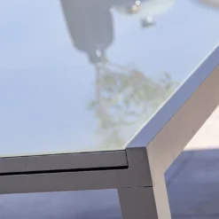 Table De Jardin Extensible Aluminium Et Verre Tolede 200/300 Cm -Jardelix Soldes Magasin table jardin extensible aluminium verre tolede 200 300 cm 4