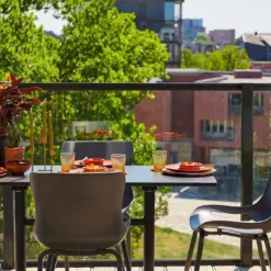 Table De Jardin Pliable En Aluminium Et HPL Sophie Bistro 68 X 138 Cm -Jardelix Soldes Magasin table jardin pliable aluminium hpl sophie bistro 68x138cm