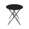 Table De Jardin Pliante Ronde En Acier Bistrot Ø 60 Cm -Jardelix Soldes Magasin table jardin pliante ronde acier bistrot noir