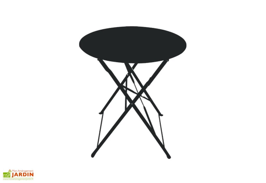 Table De Jardin Pliante Ronde En Acier Bistrot Ø 60 Cm 3 Table De Jardin Pliante Ronde En Acier Bistrot Ø 60 Cm