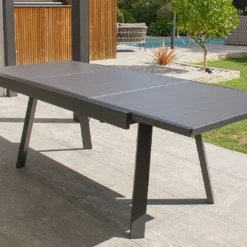 Table De Jardin Extensible En Aluminium Stockholm 150/225 Cm -Jardelix Soldes Magasin table jardin rallonge aluminium stockholm