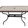 Table De Jardin Rectangulaire En Métal Et Mosaïque 160 X 90 Cm -Jardelix Soldes Magasin table jardin rectangulaire metal mosaique 160 90 cm