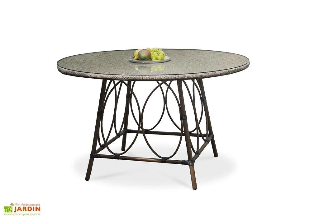 Table Ronde En Aluminium Ushuaia (125cm) 4 Table Ronde En Aluminium Ushuaia (125cm) – Image 2