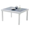 Table De Jardin Extensible En Verre Et Alu - Modulo 135/270 Cm -Jardelix Soldes Magasin table modulo 135 270 perle 1