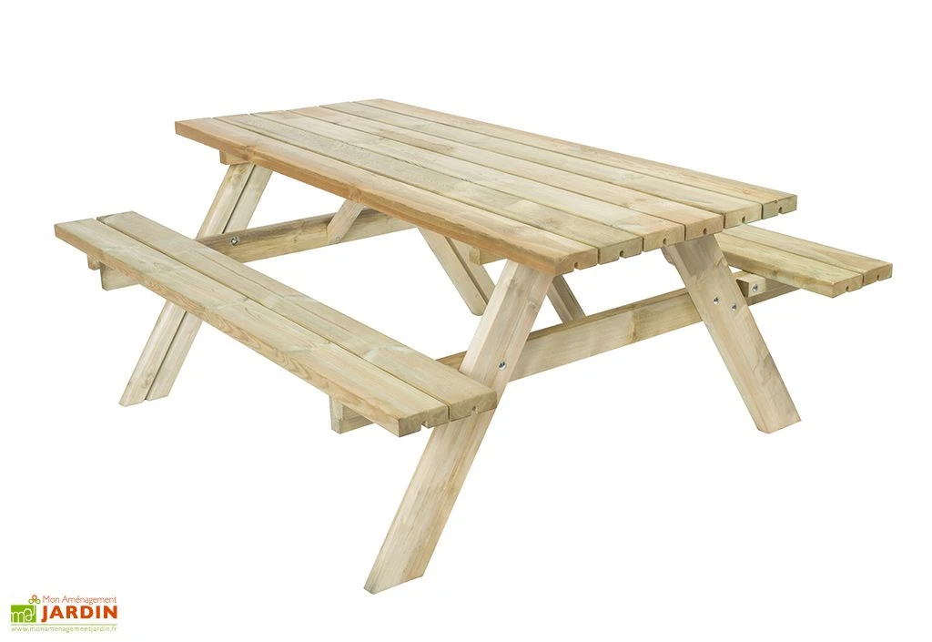 Table De Pique-nique Bois Autoclave Vert + Bancs Rabattables – Jurmala 7 Table De Pique-nique Bois Autoclave Vert + Bancs Rabattables – Jurmala – Image 5