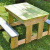 Table De Pique-nique Pour Enfant Avec Bac à Sable – 79 X 100 X 53 Cm -Jardelix Soldes Magasin table pique nique bois enfant