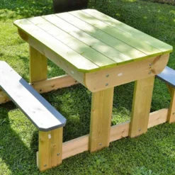 Table De Pique-nique Pour Enfant Avec Bac à Sable – 79 X 100 X 53 Cm