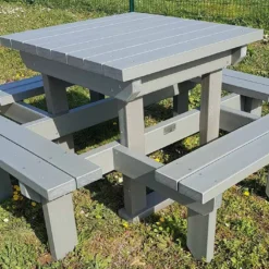 Table De Pique-nique En Composite Polymab Recyclé – 160 X 160 Cm