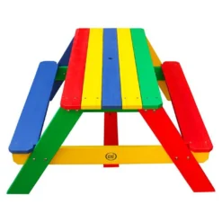 Axi Table De Pique-Nique Pour Enfant En Bois De Hemlock Nick + Parasol -Jardelix Soldes Magasin table pique nique enfant bois hemlock nick parasol 3