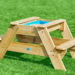 Table De Pique-nique En Bois Pour Enfant Avec Bac à Sable – Early Fun -Jardelix Soldes Magasin table pique nique enfant 1
