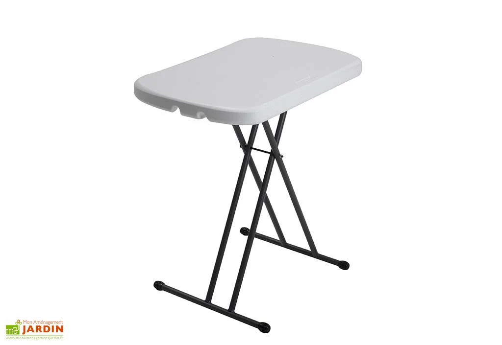 Lifetime Table Pliante Ajustable En Hauteur En Acier Et PEHD 65 X 45 Cm 3 Lifetime Table Pliante Ajustable En Hauteur En Acier Et PEHD 65 X 45 Cm