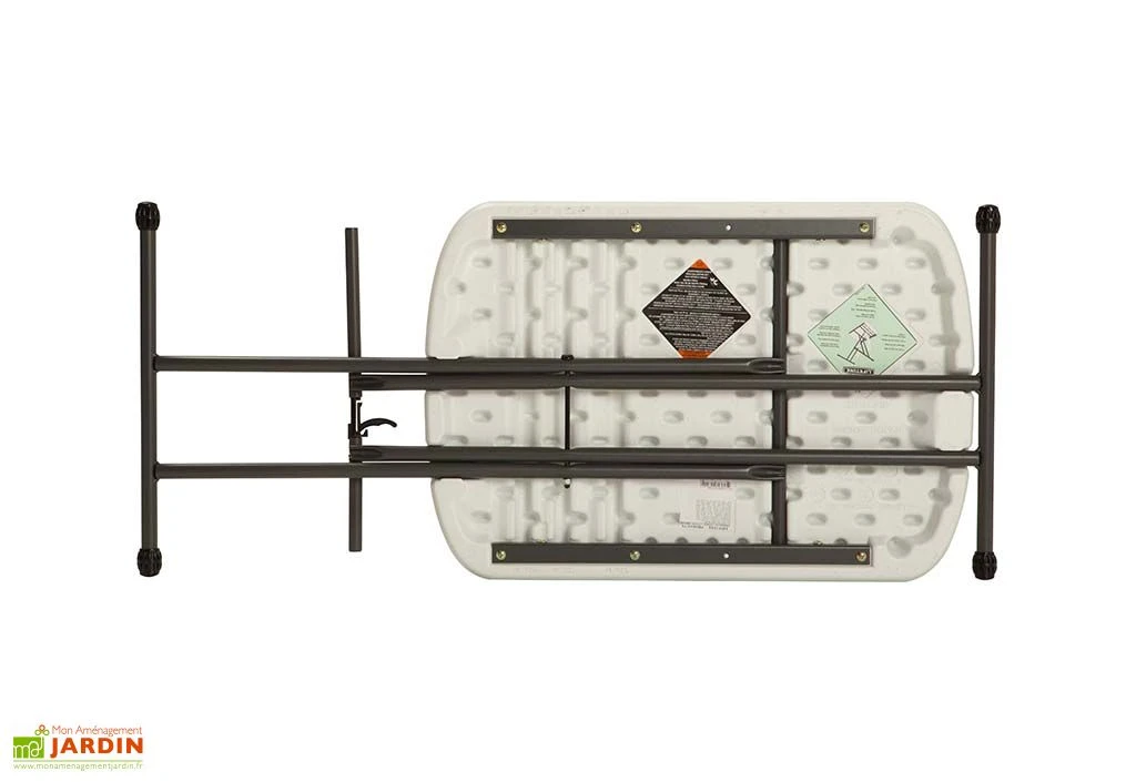 Lifetime Table Pliante Ajustable En Hauteur En Acier Et PEHD 65 X 45 Cm 4 Lifetime Table Pliante Ajustable En Hauteur En Acier Et PEHD 65 X 45 Cm – Image 2