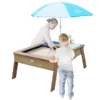Axi Table Sable Et Eau En Bois De Hemlock + Parasol - 110 X 93 X 50 Cm 1 Axi Table Sable Et Eau En Bois De Hemlock + Parasol - 110 X 93 X 50 Cm -Jardelix Soldes Magasin table sable eau bois evier parasol