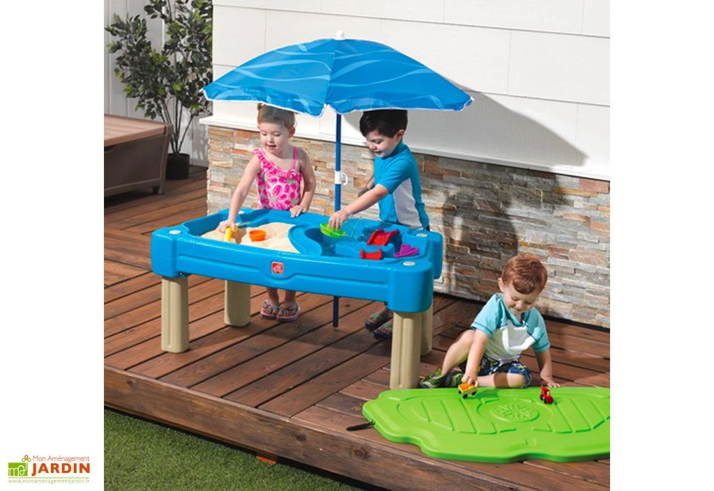 Step2 Table Sable Et Eau Avec Parasol Cascade 41 X 71 Cm 5 Step2 Table Sable Et Eau Avec Parasol Cascade 41 X 71 Cm – Image 3