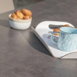 Table De Jardin En Inox Avec Plateau Céramique 200 X 100 Cm – Torino -Jardelix Soldes Magasin table salon jardin zoom 1