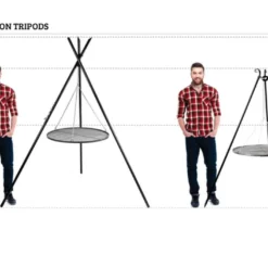 Ensemble Braséro Haiti Avec Trépied Et Grille De Cuisson -Jardelix Soldes Magasin taille trepied cookking avec homme comparaison 5