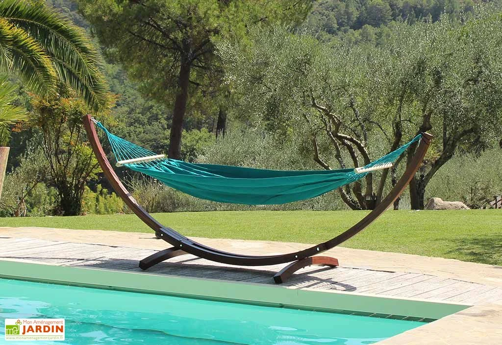 Toile De Hamac En Coton Avec Barres D’écartement 135 X 200 Cm - Merida 5 Toile De Hamac En Coton Avec Barres D’écartement 135 X 200 Cm - Merida – Image 3