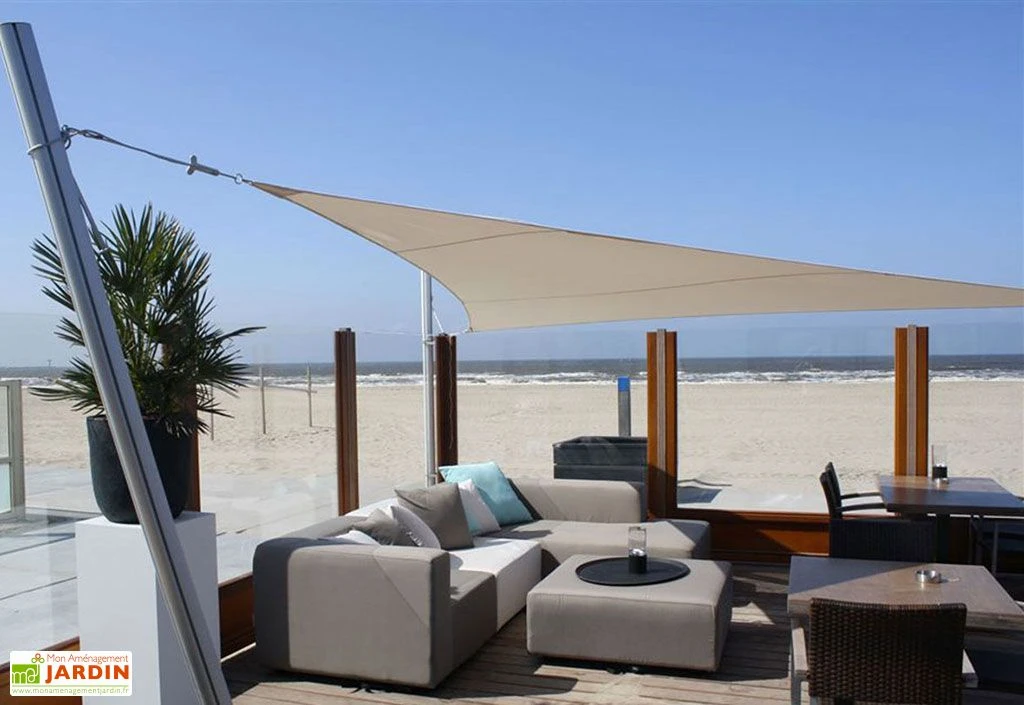Voile D'ombrage Triangulaire 4 X 4 X 4 M - Ingenua Sunbrella 6 Voile D'ombrage Triangulaire 4 X 4 X 4 M - Ingenua Sunbrella – Image 4