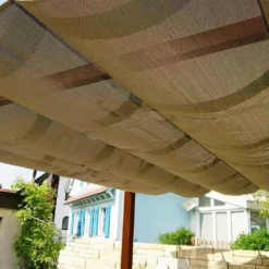 Paragon Pergola En Aluminium Effet Bois Florence 17,67 M² -Jardelix Soldes Magasin toile pergola aluminium effet bois florence 17m2 marron fonce