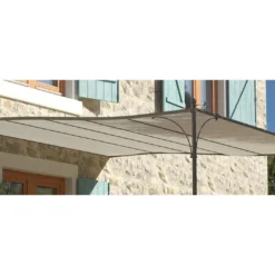 Toile En Polyester 200 Gr/m² Beige Clair Pour Tonnelle Luberon