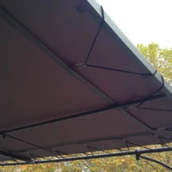 Toile Universelle En Polyester Pour Pergola Adossée 3 X 3 M -Jardelix Soldes Magasin toile universelle pergola adossee 3x3m taupe