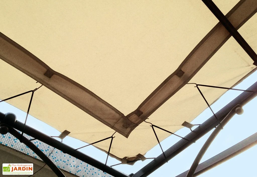 Toile Universelle En Polyester Pour Pergola Adossée 3 X 4 M 4 Toile Universelle En Polyester Pour Pergola Adossée 3 X 4 M – Image 2