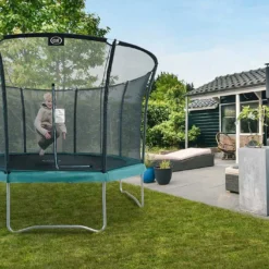 Axi Trampoline Sur Pieds Avec Filet De Protection – Ø 366 Cm -Jardelix Soldes Magasin trampoline enfants filet de protection