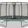 EXIT TOYS Trampoline Rond Sur Pieds Avec Filet De Protection Allure Premium - ø 427 Cm -Jardelix Soldes Magasin trampoline enfants sur pieds filet de protection