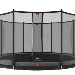 Berg Trampoline Enterré Avec Filet De Sécurité Favorit - Ø 430 Cm -Jardelix Soldes Magasin trampoline enterre 430 cm