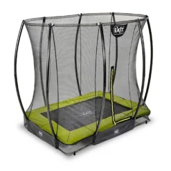 EXIT TOYS Trampoline Enterré Avec Filet Silhouette Inground 153 X 214 Cm -Jardelix Soldes Magasin trampoline enterre filet silhouette inground 153 214 cm
