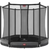 Berg Trampoline Enterré Rond Gris Avec Filet De Protection Favorit – Ø 270 Cm -Jardelix Soldes Magasin trampoline enterre rond berg