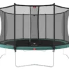 Trampoline Sur Pied Avec Filet De Sécurité Ø430 Cm - Berg Favorit -Jardelix Soldes Magasin trampoline favorit sur pieds filet securite 1
