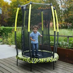 EXIT TOYS Trampoline Avec Filet De Sécurité Tiggy Junior ø140 Cm (Pls Coloris)