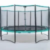 Trampoline Rond Avec Filet De Sécurité Boost’Up 490 - ⌀ 4,88 M -Jardelix Soldes Magasin trampoline rond filet securite boost up 490