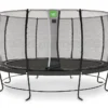 EXIT TOYS Trampoline Rond Sur Pieds Avec Filet De Protection Lotus Classic – ø 427 Cm -Jardelix Soldes Magasin trampoline rond sur pieds filet de protection
