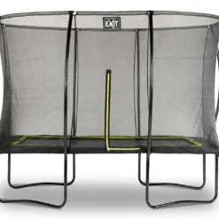 EXIT TOYS Trampoline Rectangulaire Sur Pieds Avec Filet De Protection - Exit Silhouette -Jardelix Soldes Magasin trampoline sur pieds 214x305 noir