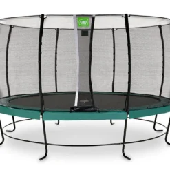 EXIT TOYS Trampoline Rond Sur Pieds Avec Filet De Protection Lotus Classic – ø 427 Cm -Jardelix Soldes Magasin trampoline sur pieds en l filet de protection