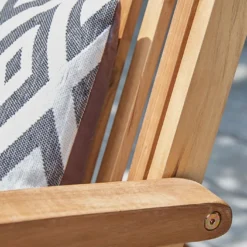 Transat En Bois D'acacia – 133 X 53 Cm -Jardelix Soldes Magasin transat bois acacia 3