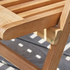 Transat En Bois D'acacia – 133 X 53 Cm -Jardelix Soldes Magasin transat bois acacia 4