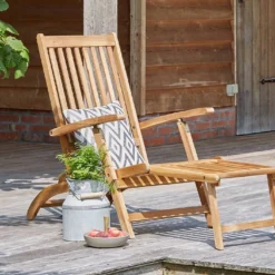 Transat En Bois D'acacia – 133 X 53 Cm -Jardelix Soldes Magasin transat bois acacia 6