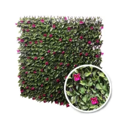 Haie Artificielle De Bougainvilliers - Treillis Extensible (pls Dim.)