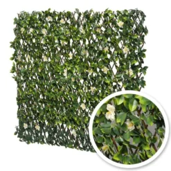 Haie Artificielle De Jasmin Fleuri - Treillis Extensible (pls Dim.)